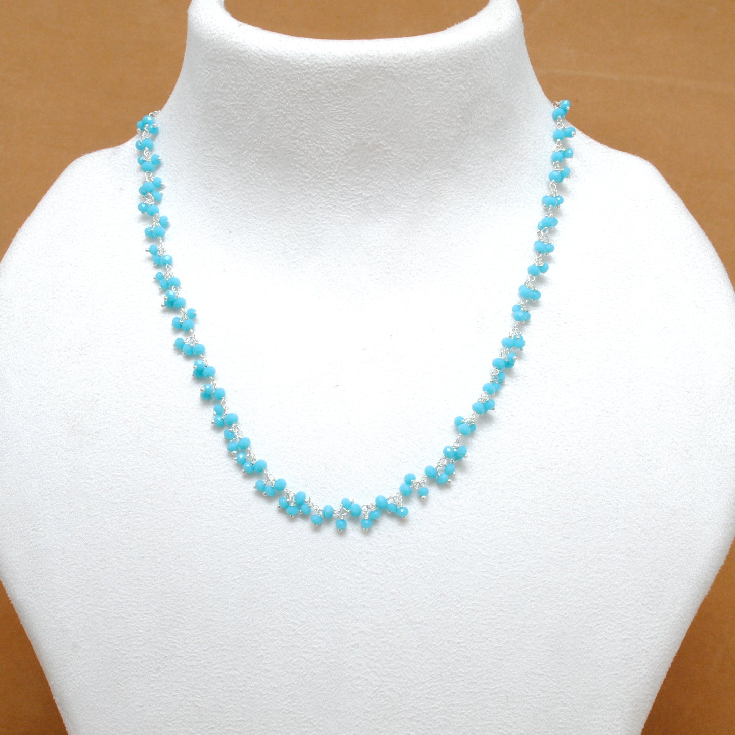 925 Sterling Silver Multi-Gemstone Necklace – Quartz & Chalcedony Mix