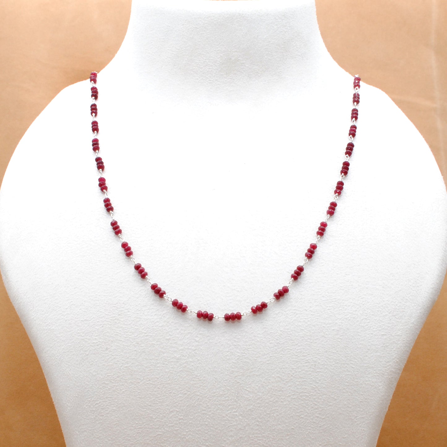 925 Sterling Silver Necklace with Moonstone, Labradorite & Chalcedony