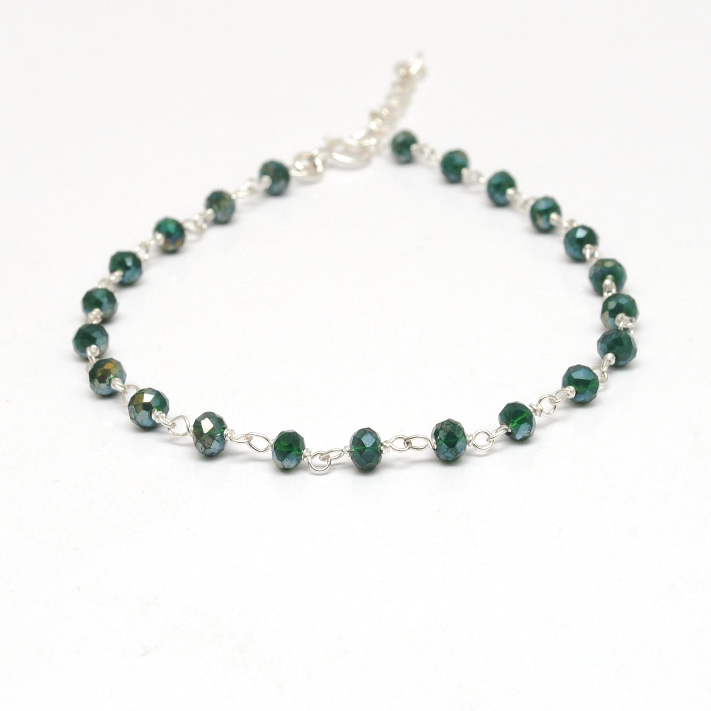 Handcrafted Sterling Silver Bracelet with Shell Pearls, Tourmaline, Opal & More – Gift for Her