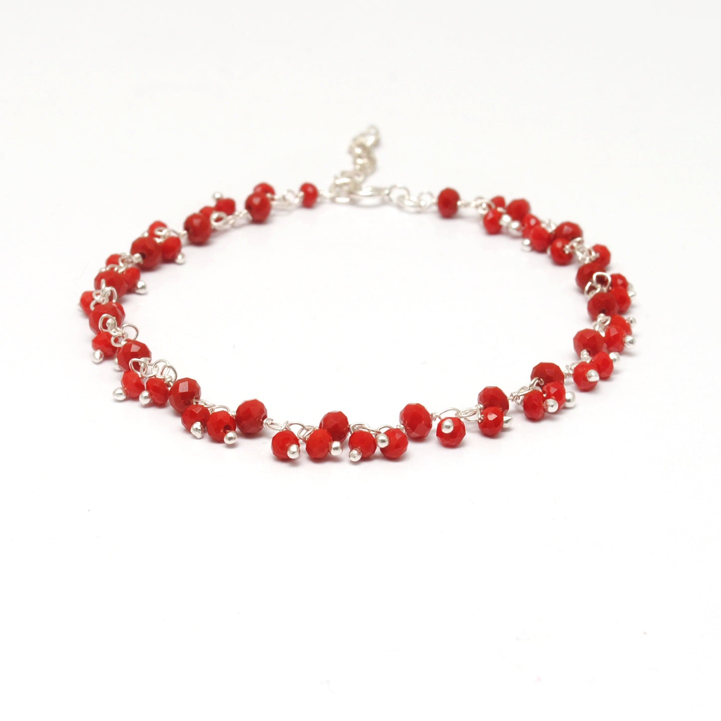 925 Sterling Silver Multi-Gem Bracelet β Moonstone, Chalcedony & More