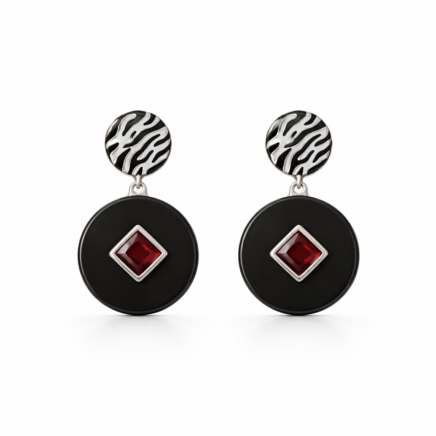 Elegant Sterling Silver Oxidized Stud Jewelry