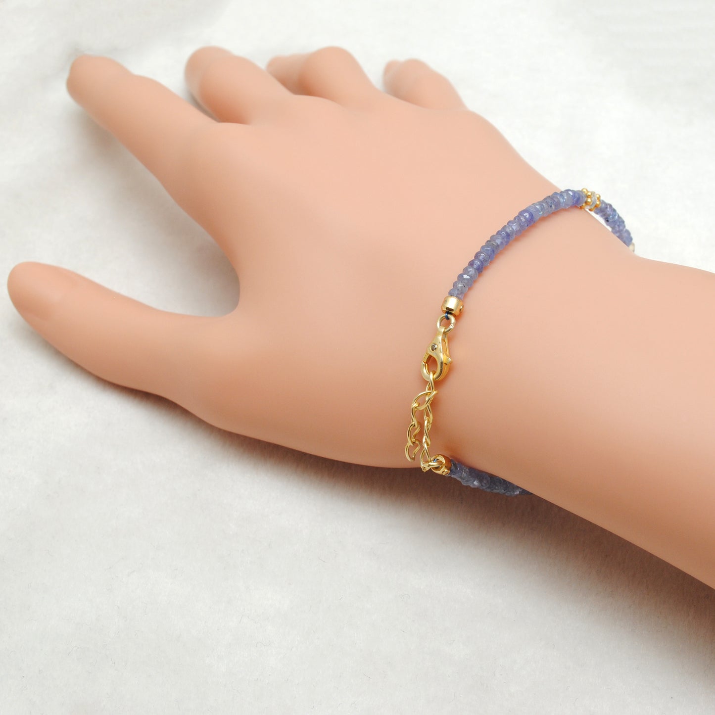Tanzanite & Ethiopian Opal Beaded Bracelet – Sterling Silver