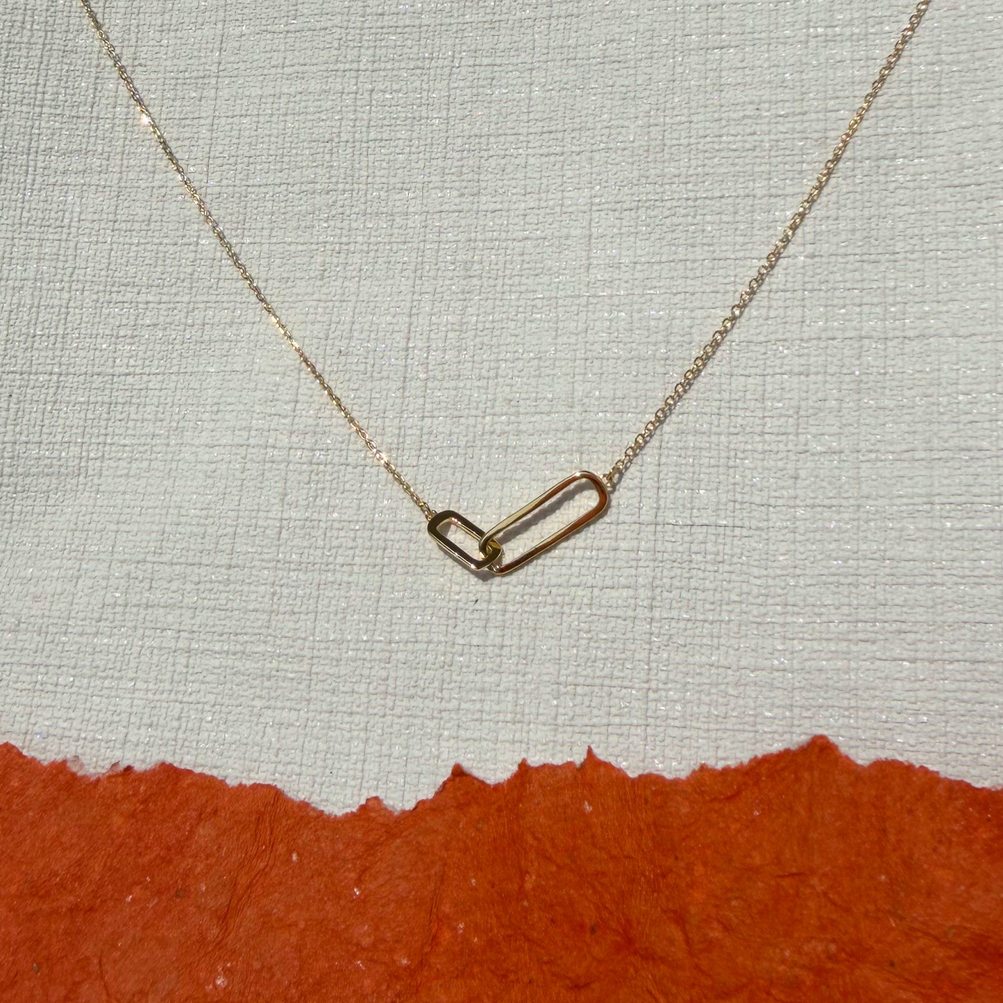 Minimalist Link Gold Necklace