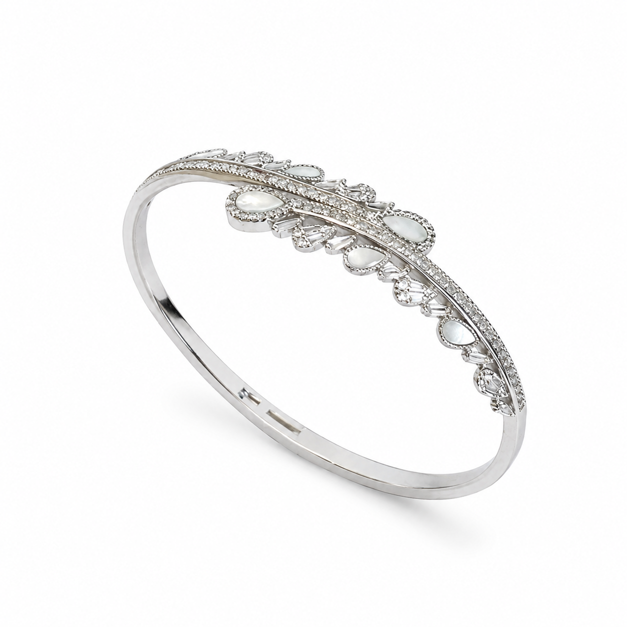 Vintage Filigree Teardrop Sterling Silver Bracelet with Matching Band