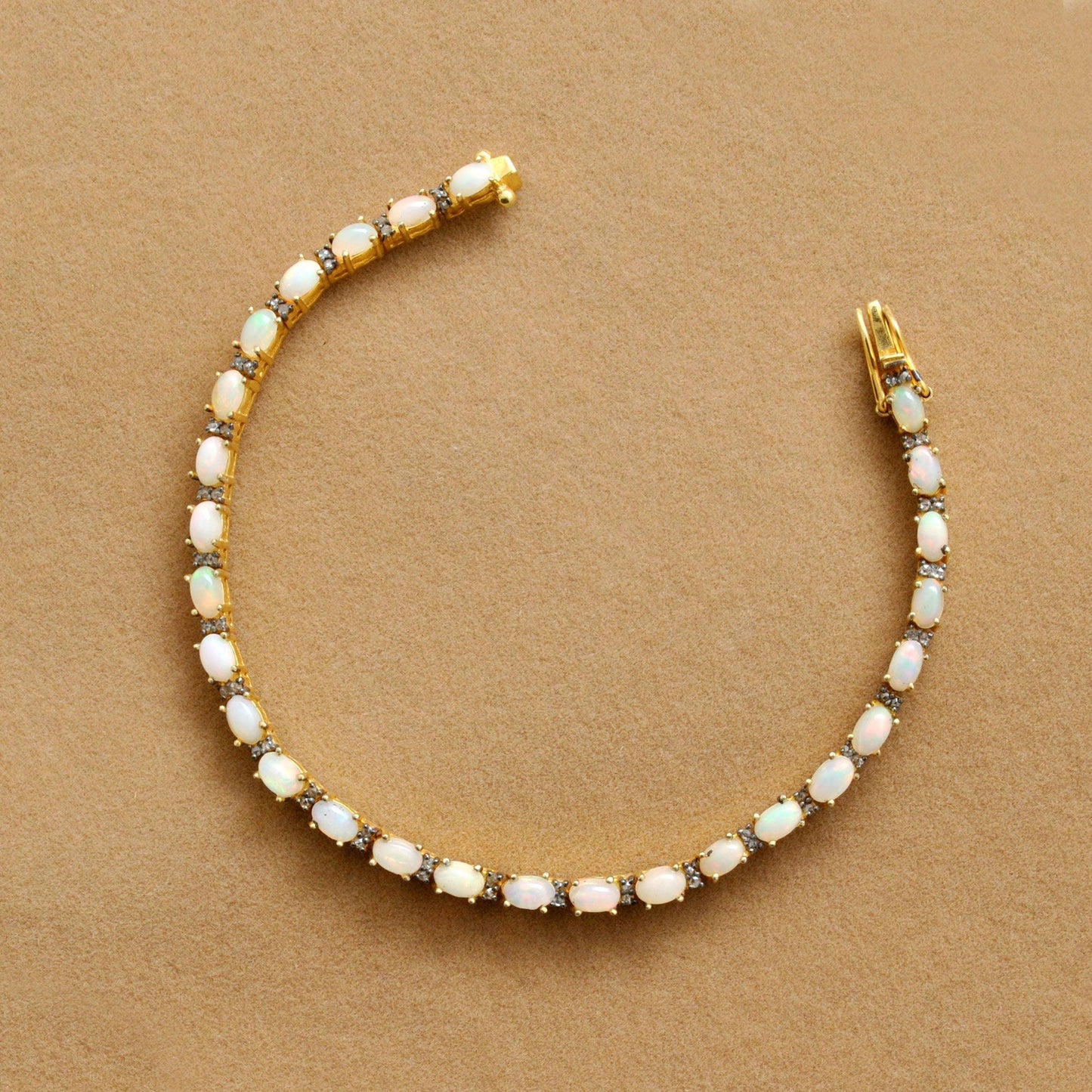 Natural Opal Fire Bracelet October Birthstone Kanish