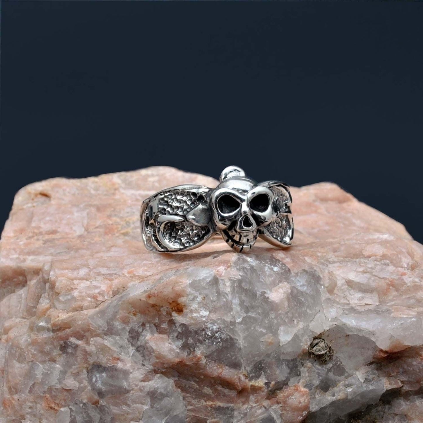 Halloween Sterling Silver Skull Ring Size 11 Kanish