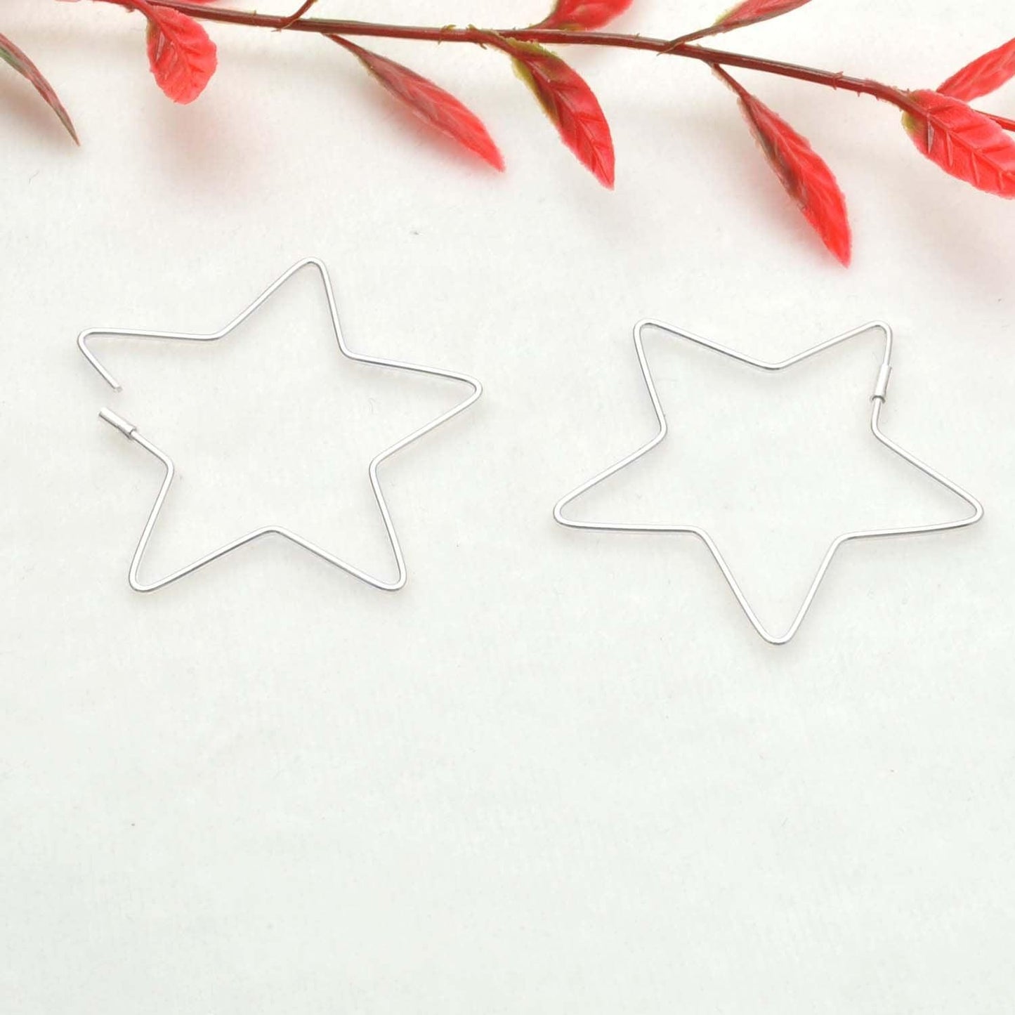 Star Minimalist Sliver Dainty Ear Clips Earrings Kanish