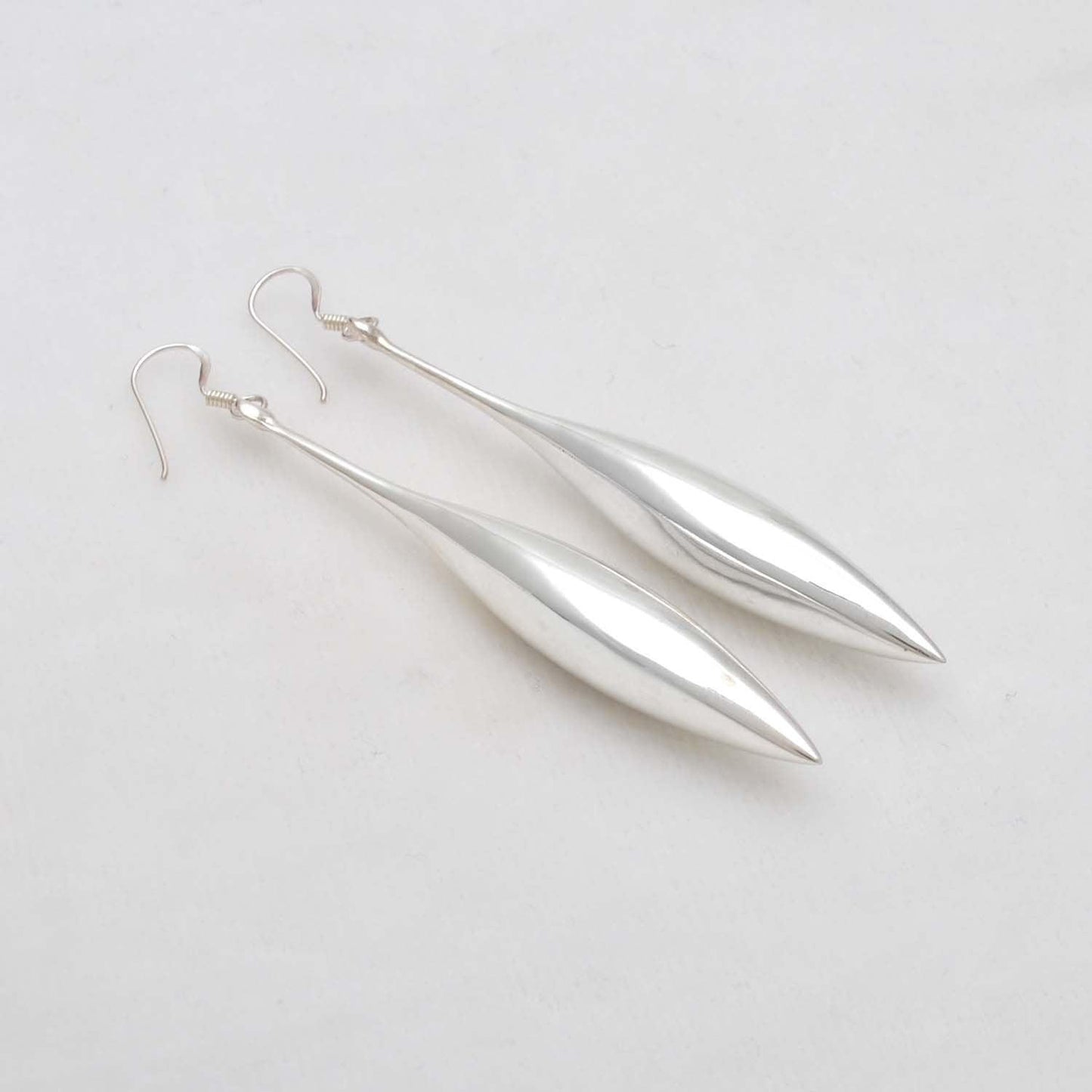Sterling Silver water drop dangle Chunky earrings Kanish