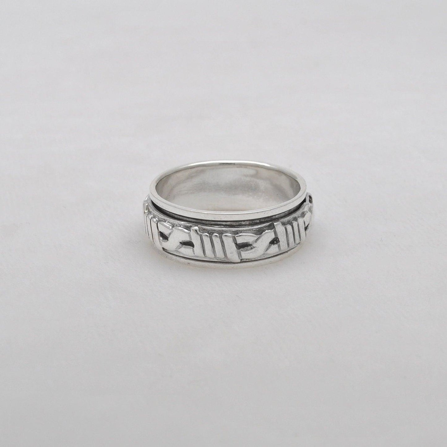 Silver Viking Band Thumb Ring Size 13 Kanish