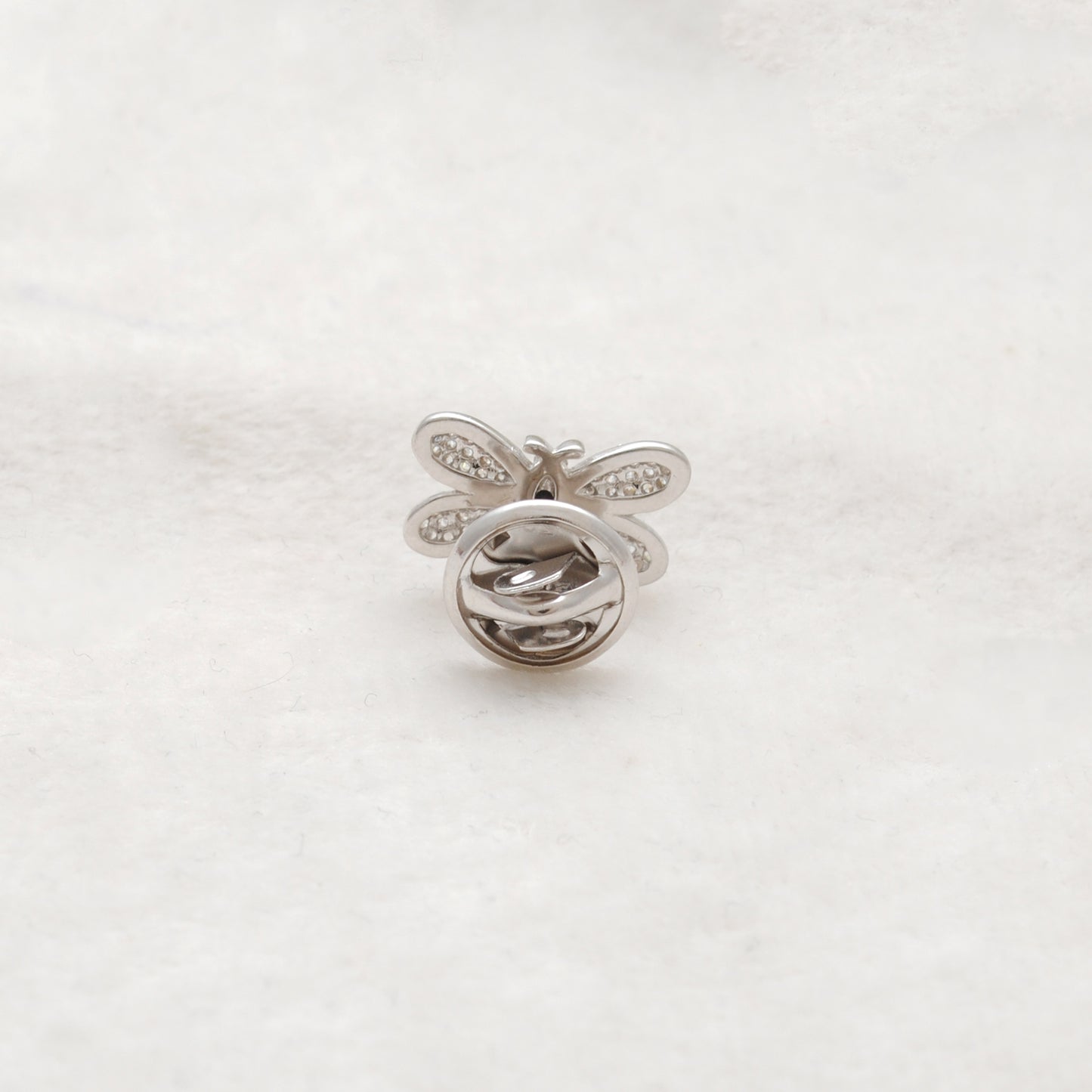 925 Sterling Silver Honeybee Brooch for Kids – Cute Gold CZ Bug