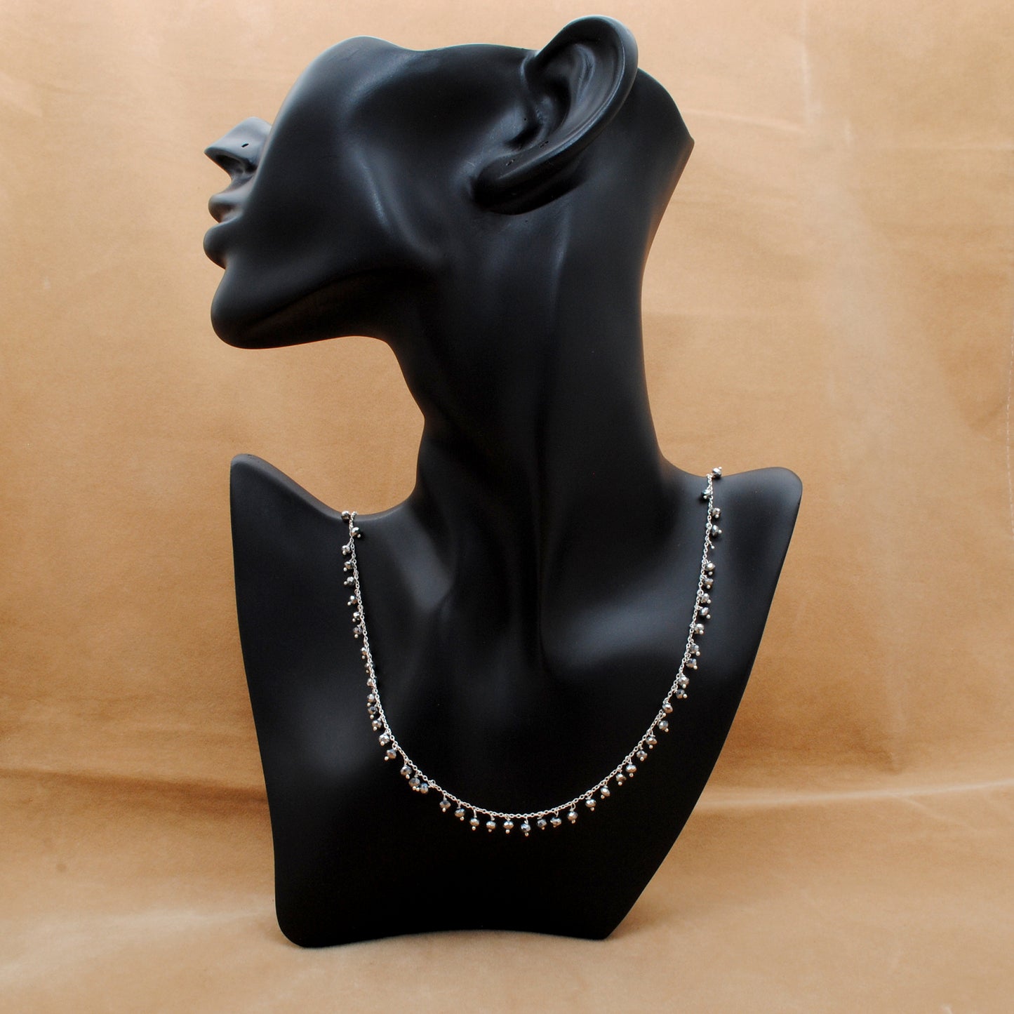 925 Sterling Silver Multi-Gem Necklace – Moonstone, Chalcedony & More