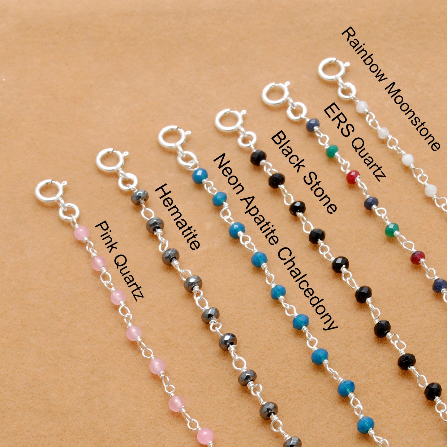 925 Silver Multi Chalcedony & Pearl Bracelet – Matching Necklace Available