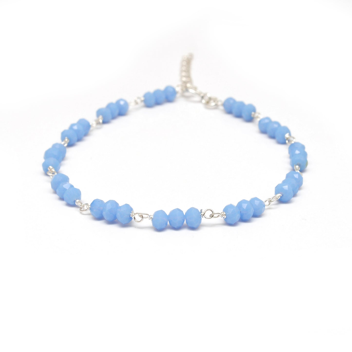925 Sterling Silver Necklace with Moonstone, Labradorite & Chalcedony