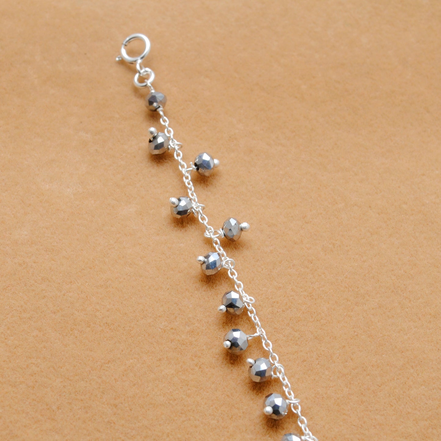 925 Silver Gray Coated Bracelet & Necklace – Minimal Modern Jewelry