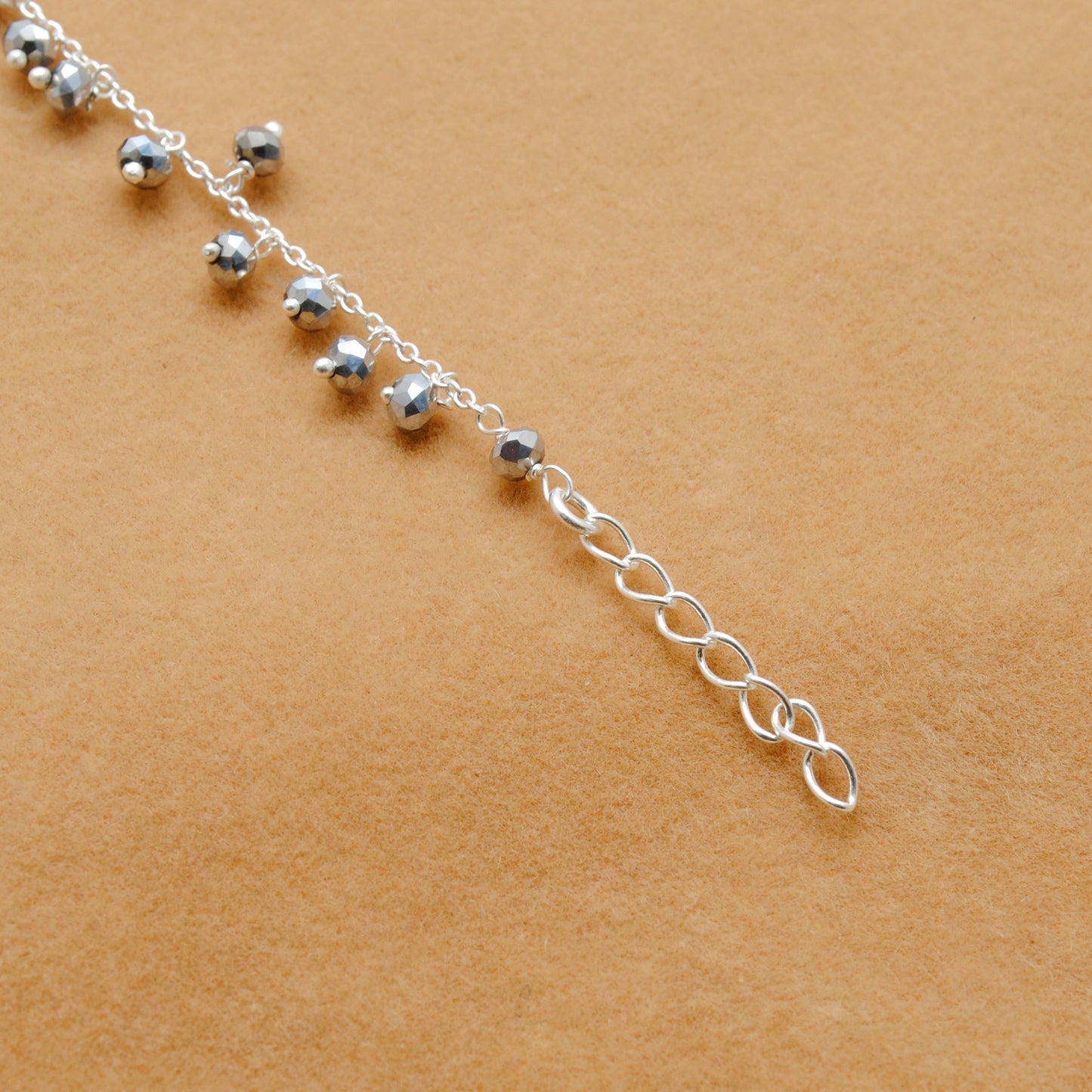 925 Silver Gray Coated Bracelet & Necklace – Minimal Modern Jewelry