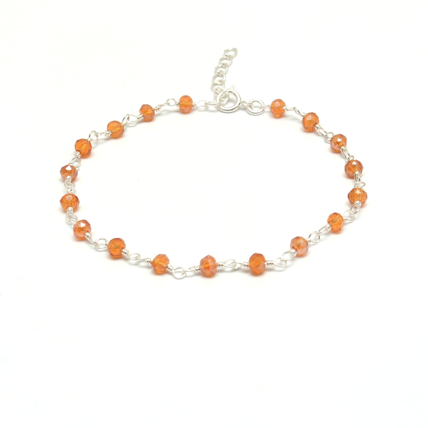 925 Sterling Silver Multi-Chalcedony & Peal Bracelet