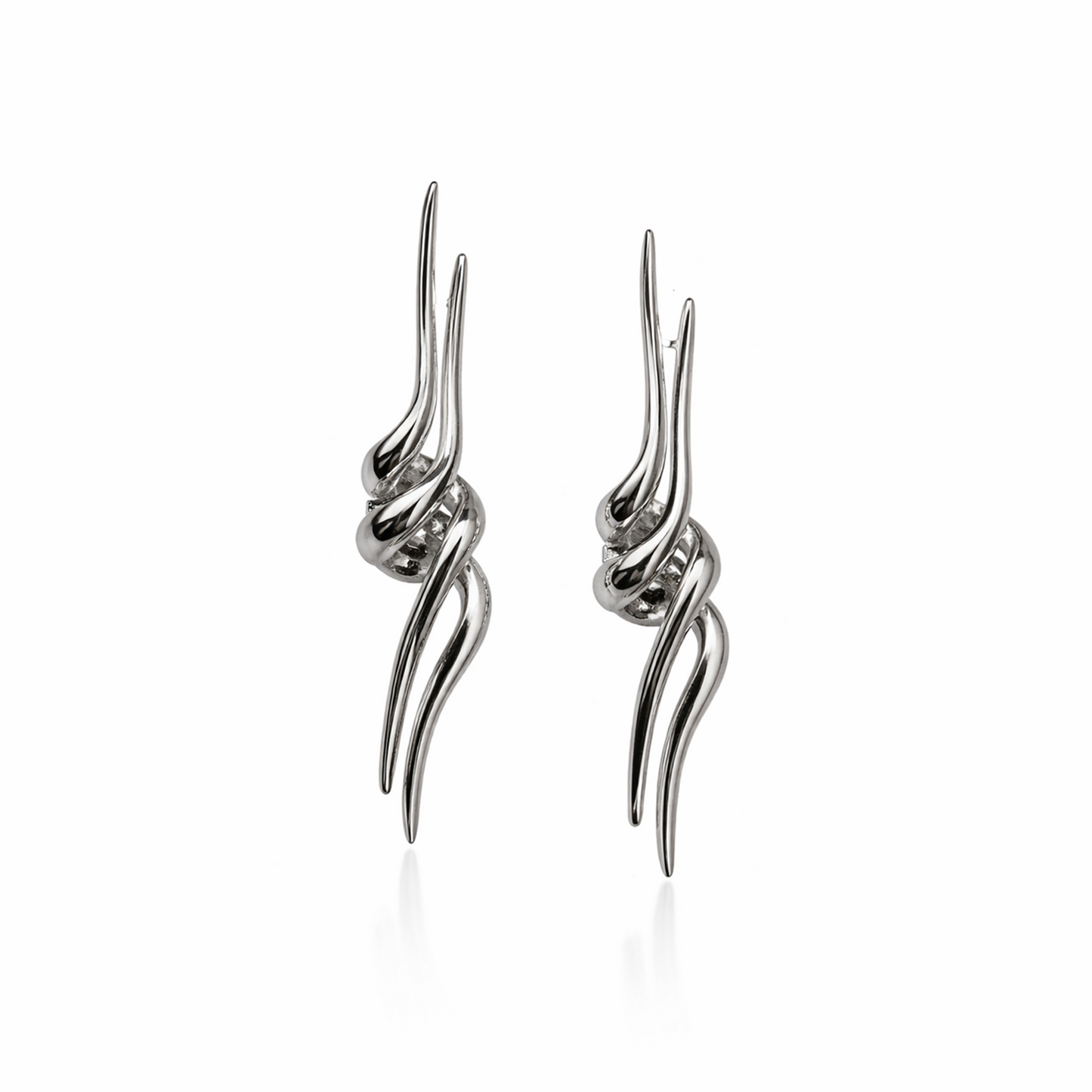 Rose Gold Handmade dangle Stud Earring