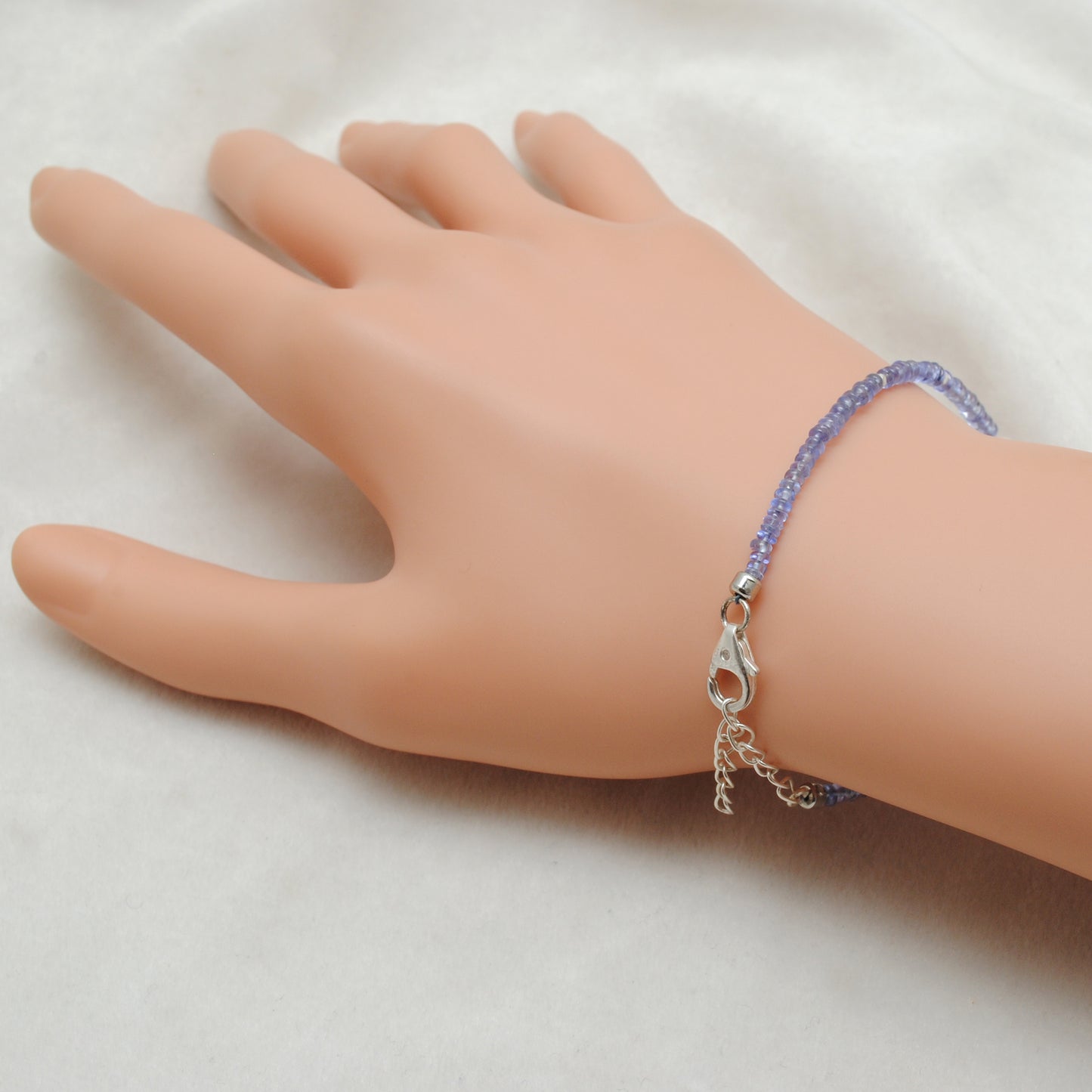 Tanzanite and Pearl Bracelet in Sterling Silver – December Birthstone Jewelry