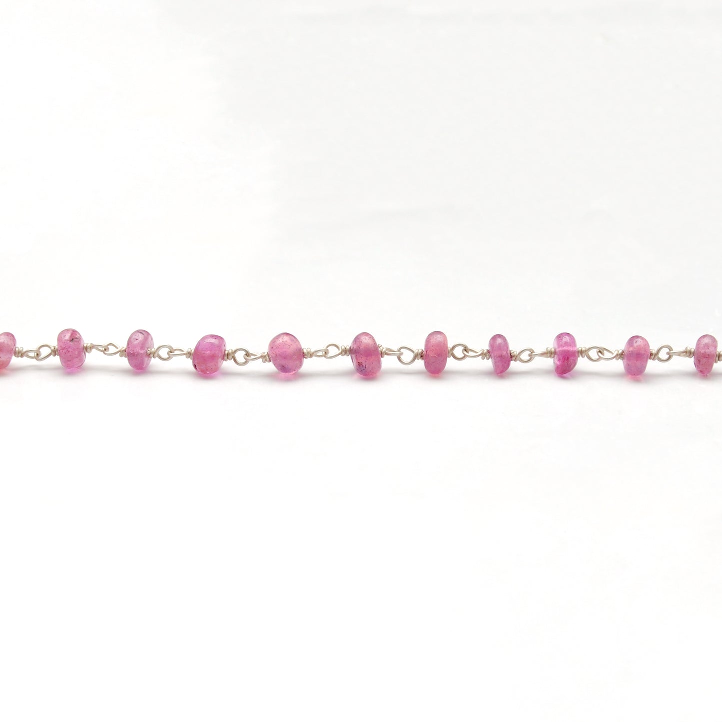 "Elegant handmade ruby necklace with 925 sterling silver chain, dainty red gemstone jewelry for women."