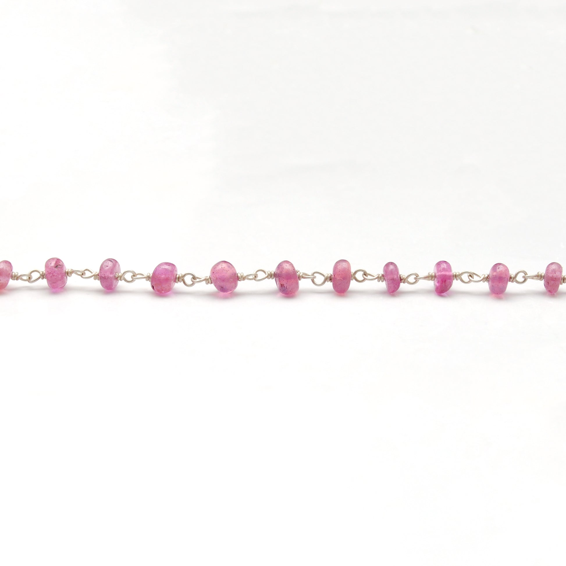 "Elegant handmade ruby necklace with 925 sterling silver chain, dainty red gemstone jewelry for women."