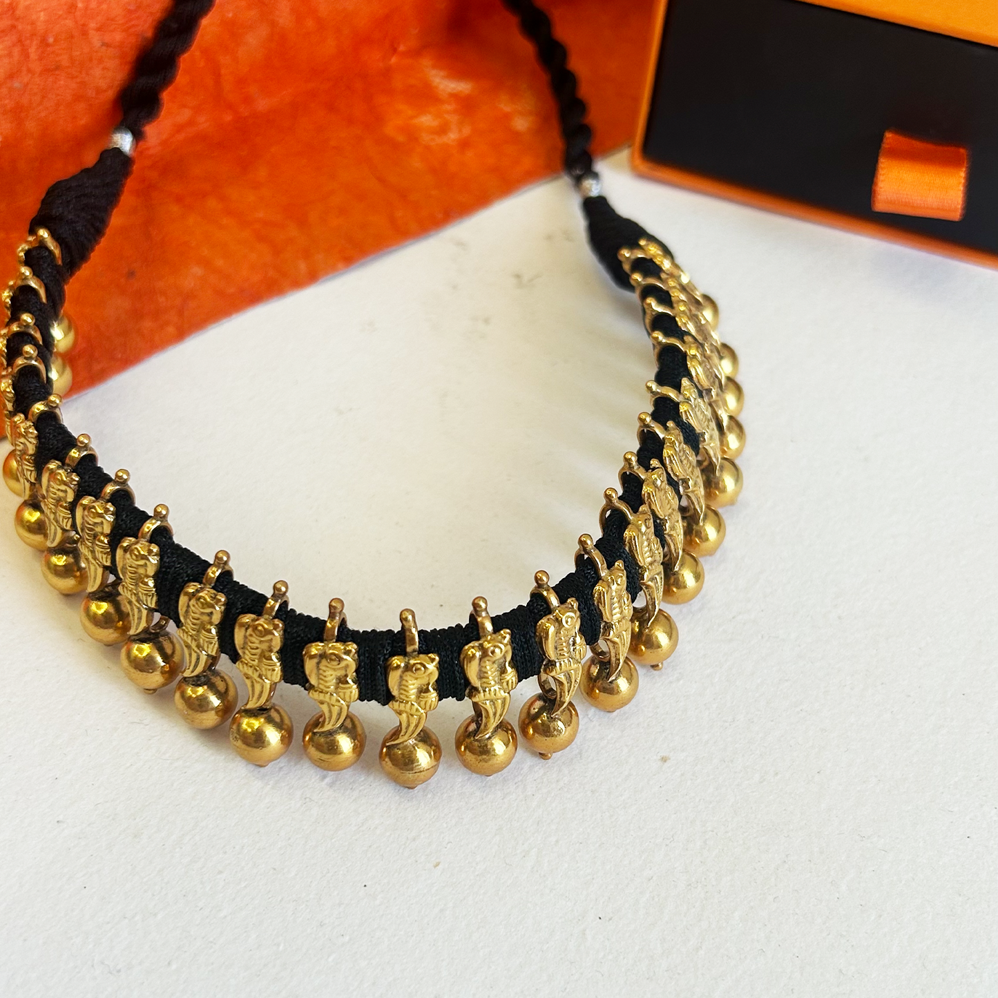 Boho Tribal Dori Choker with Drops