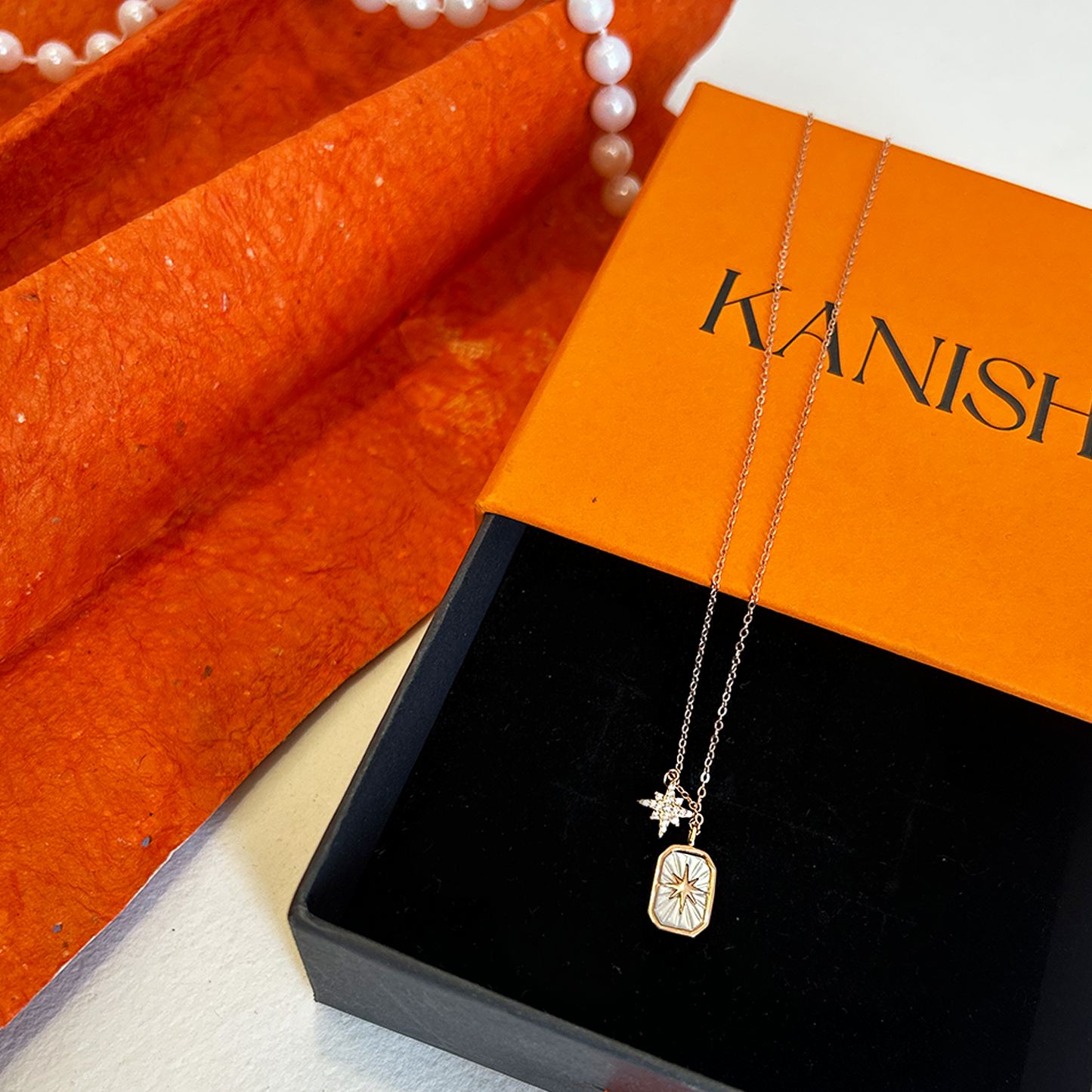 Celestial Starburst Pendant Cubic Zirconia Chain