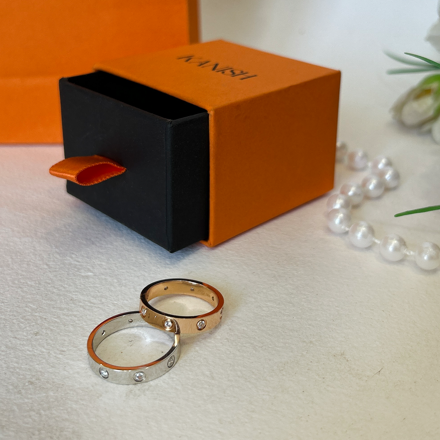 Classic Round Cz Spaced Accent Band Ring
