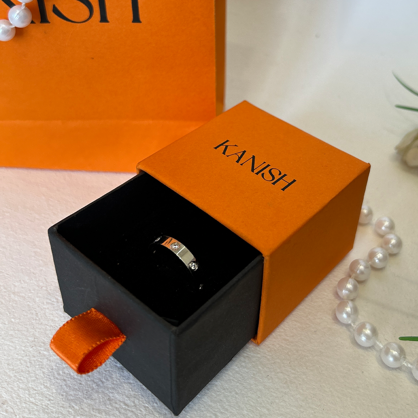 Classic Round Cz Spaced Accent Band Ring