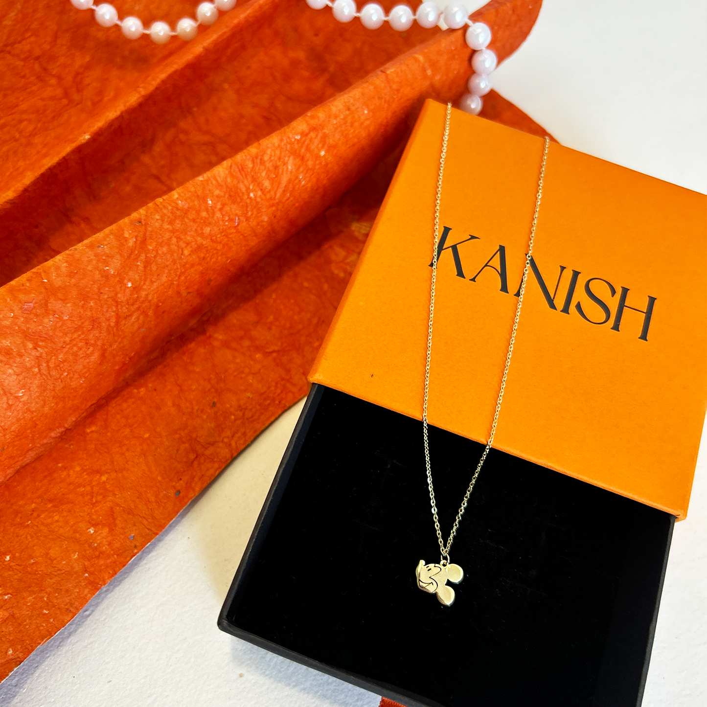 Dainty Iconic Mickey Mouse Pendant Necklace