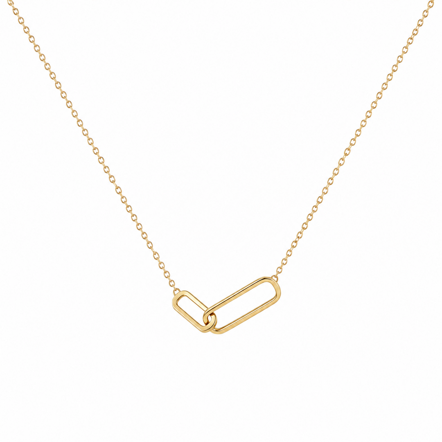 Minimalist Link Gold Necklace