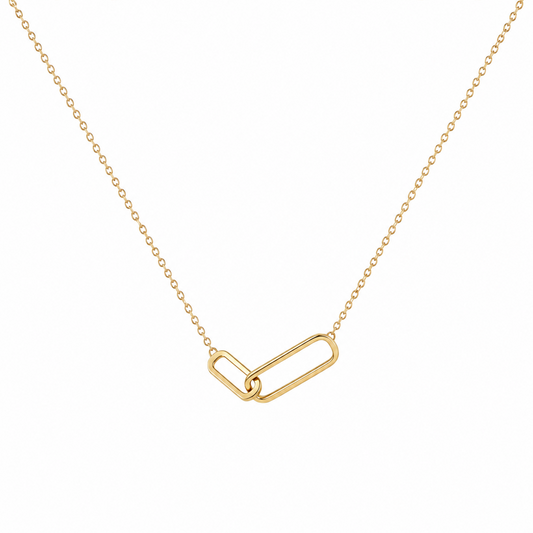 Minimalist Link Gold Necklace