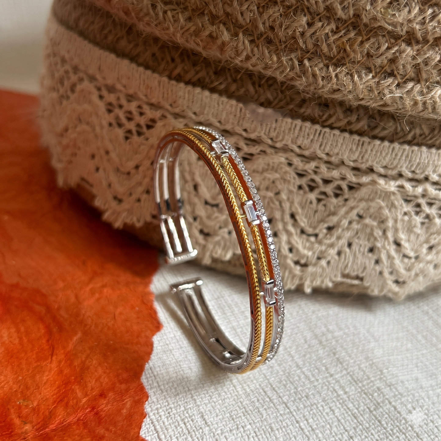 Round Multi-Band Sterling Silver Bracelet