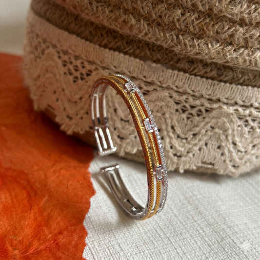 Round Multi-Band Sterling Silver Bracelet