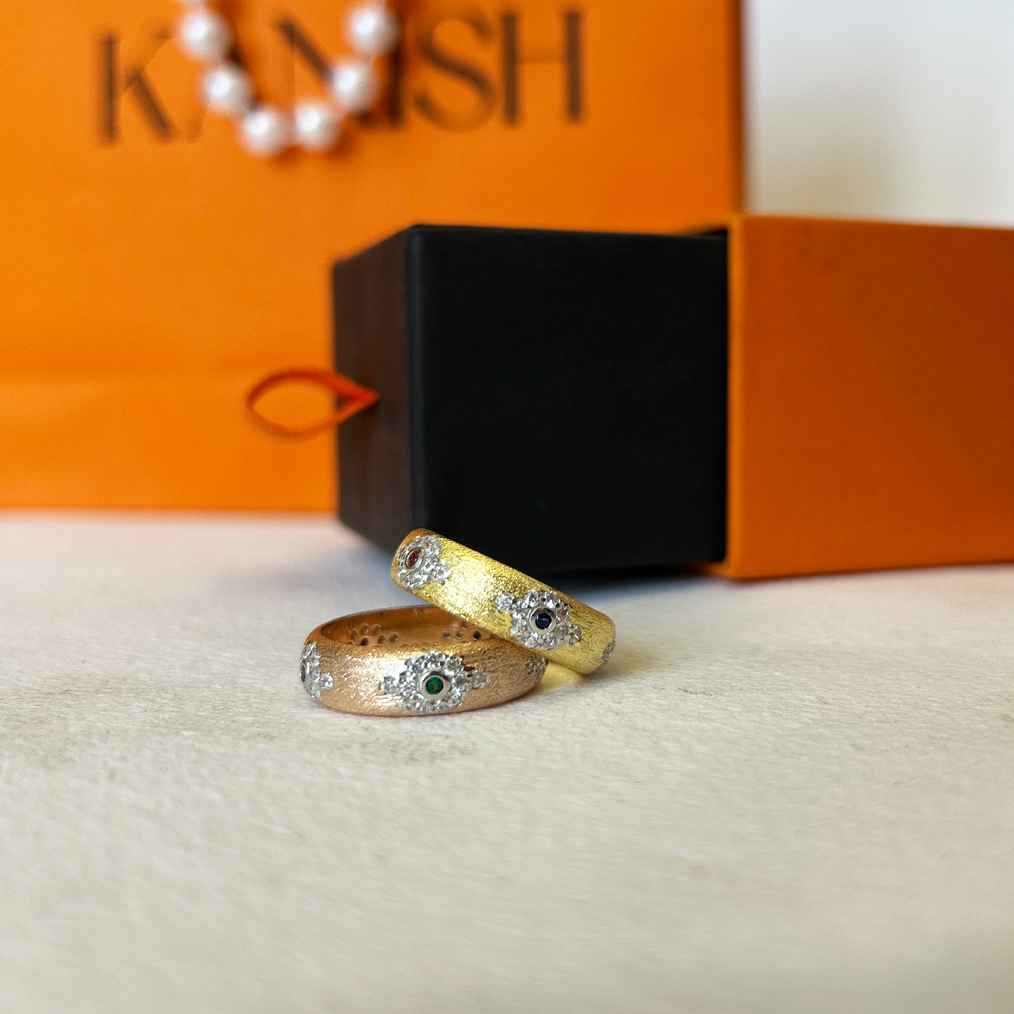 Vintage Frost Multi-Stone Band