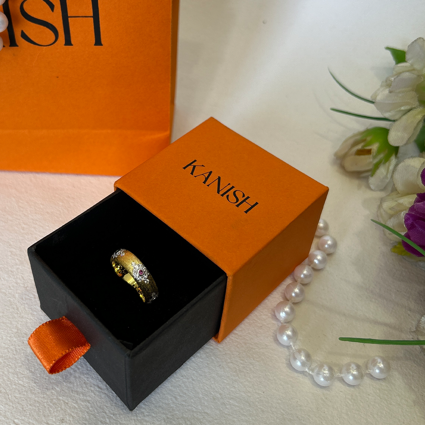 Vintage Frost Multi-Stone Band