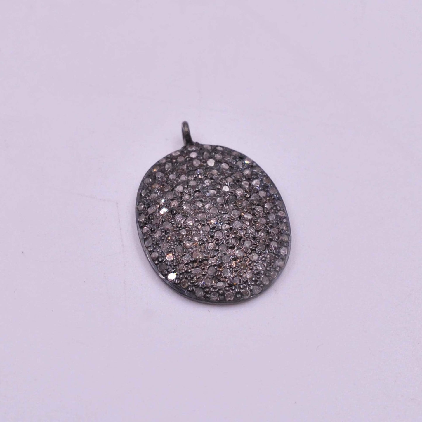 925 Sterling Silver Pave Diamond Pendant Kanish