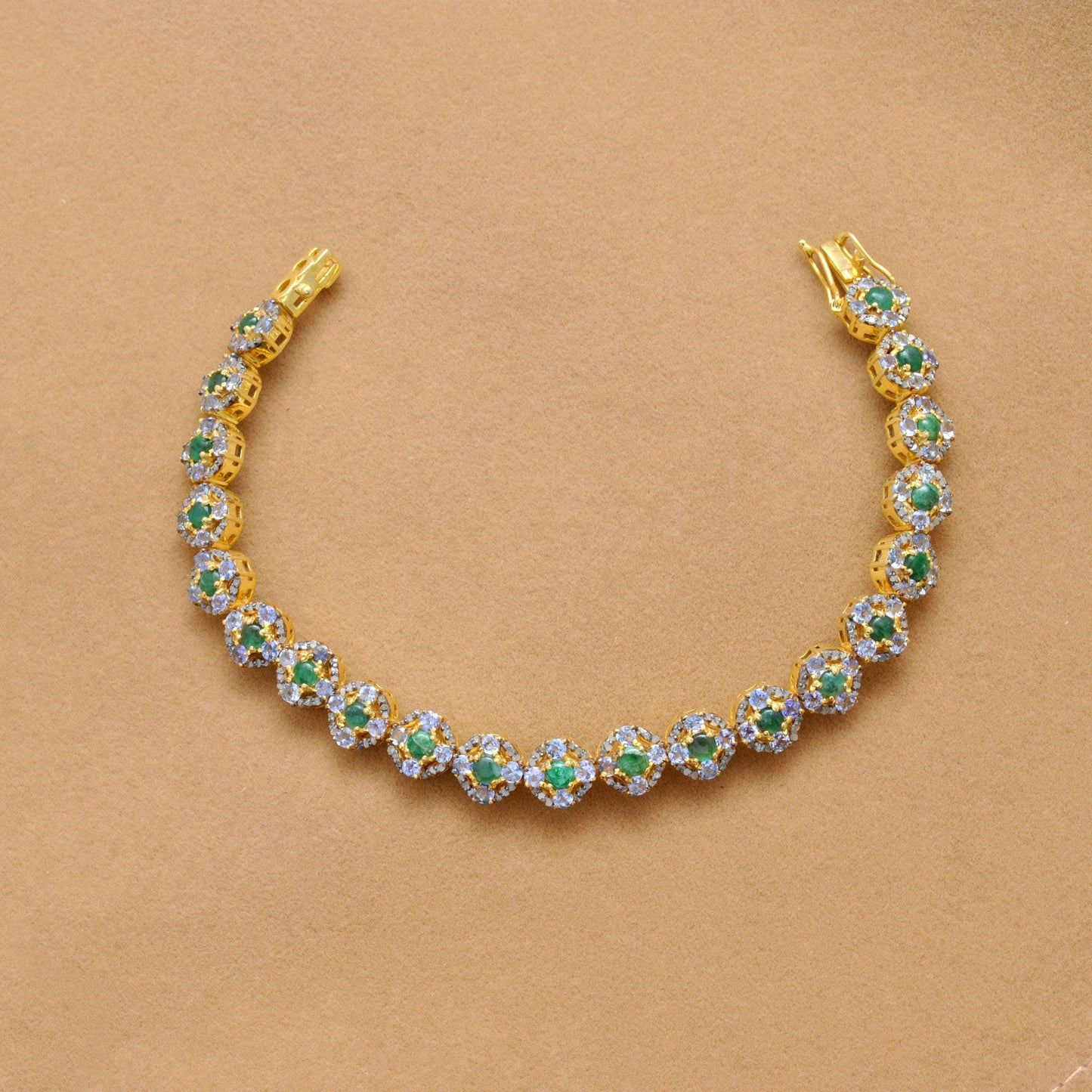Victorian Emerald Diamond Bracelet Jewelry Kanish