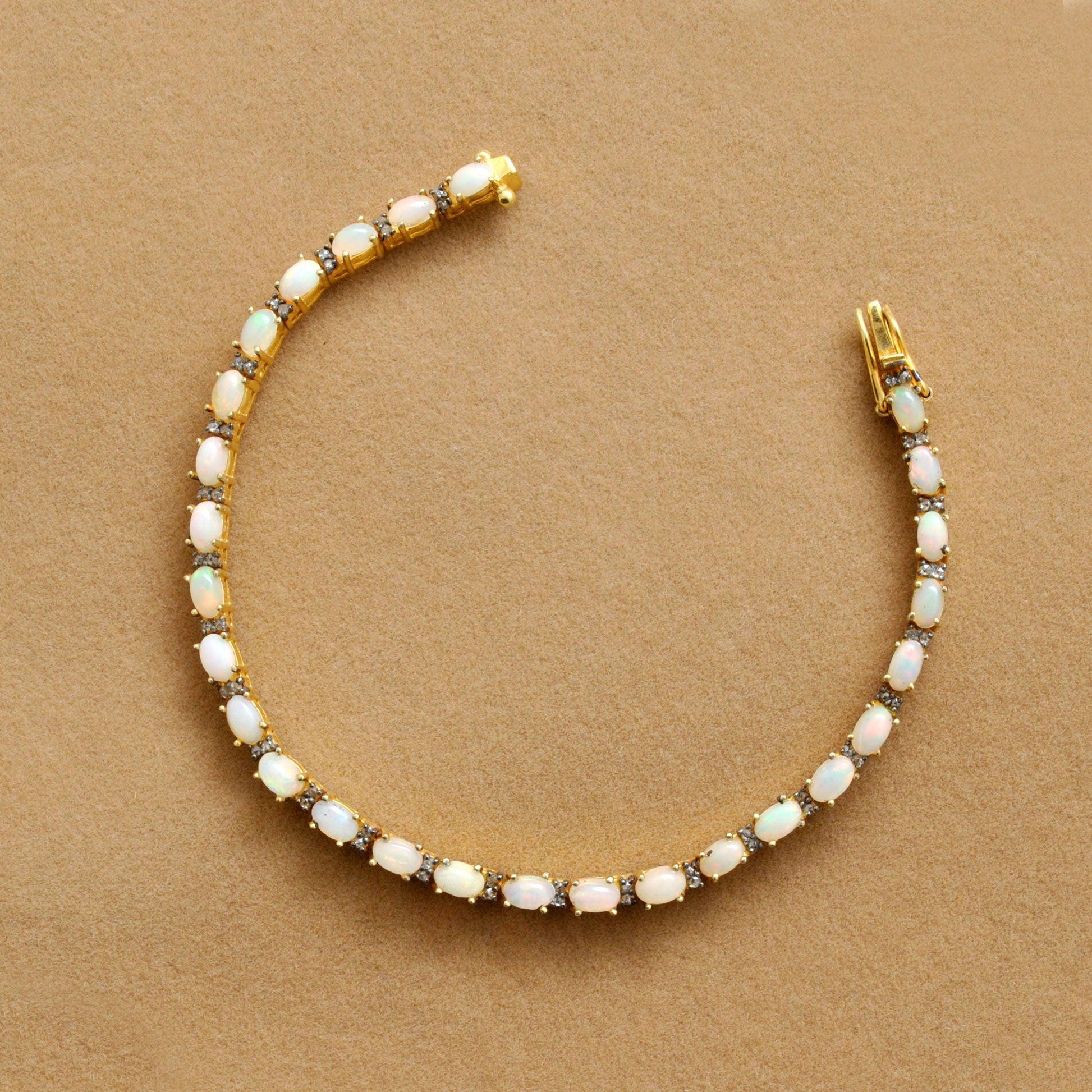 Natural Opal Fire Bracelet October Birthstone Kanish