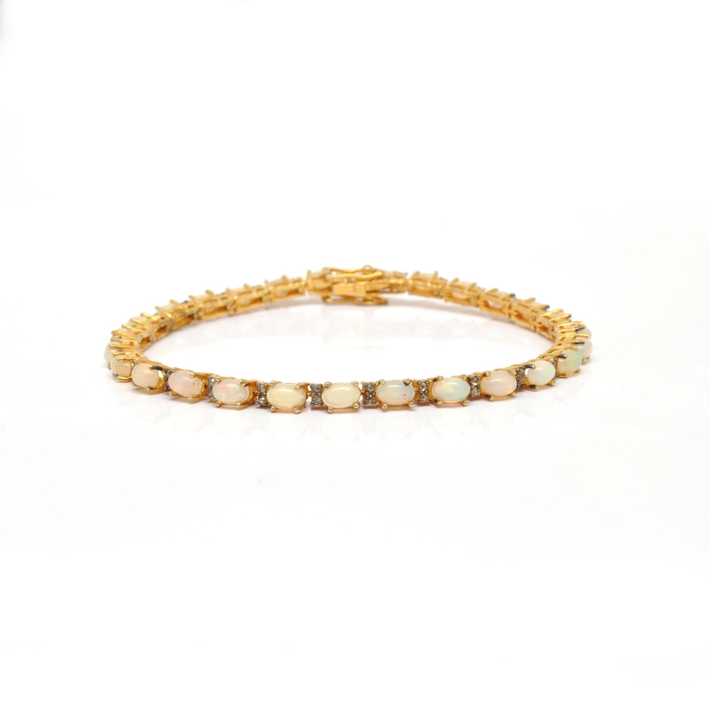 Natural Opal Fire Bracelet October Birthstone - Kanish