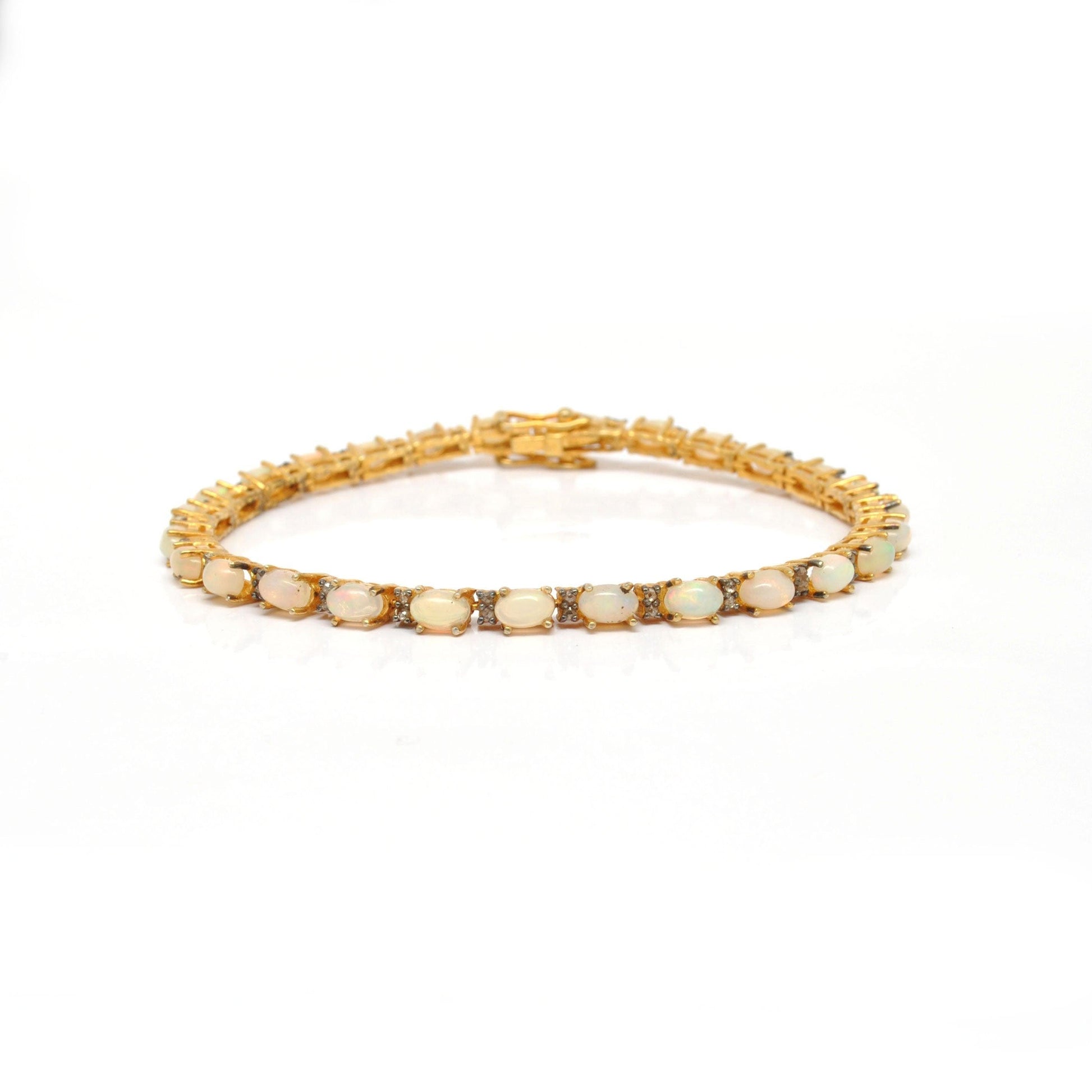 Natural Opal Fire Bracelet October Birthstone - Kanish