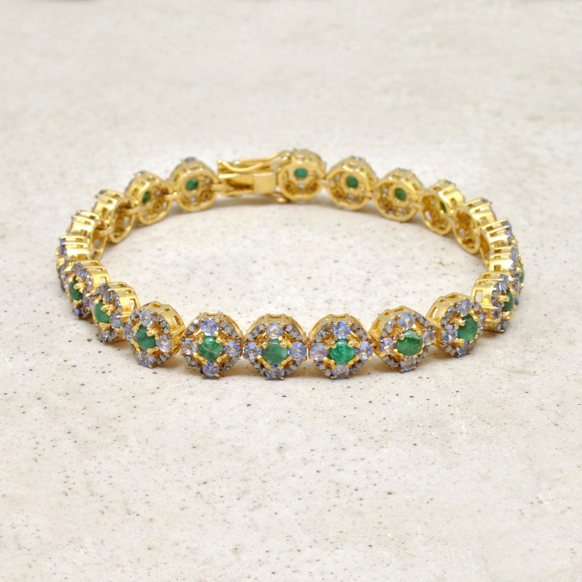 Victorian Emerald Diamond Bracelet Jewelry Kanish