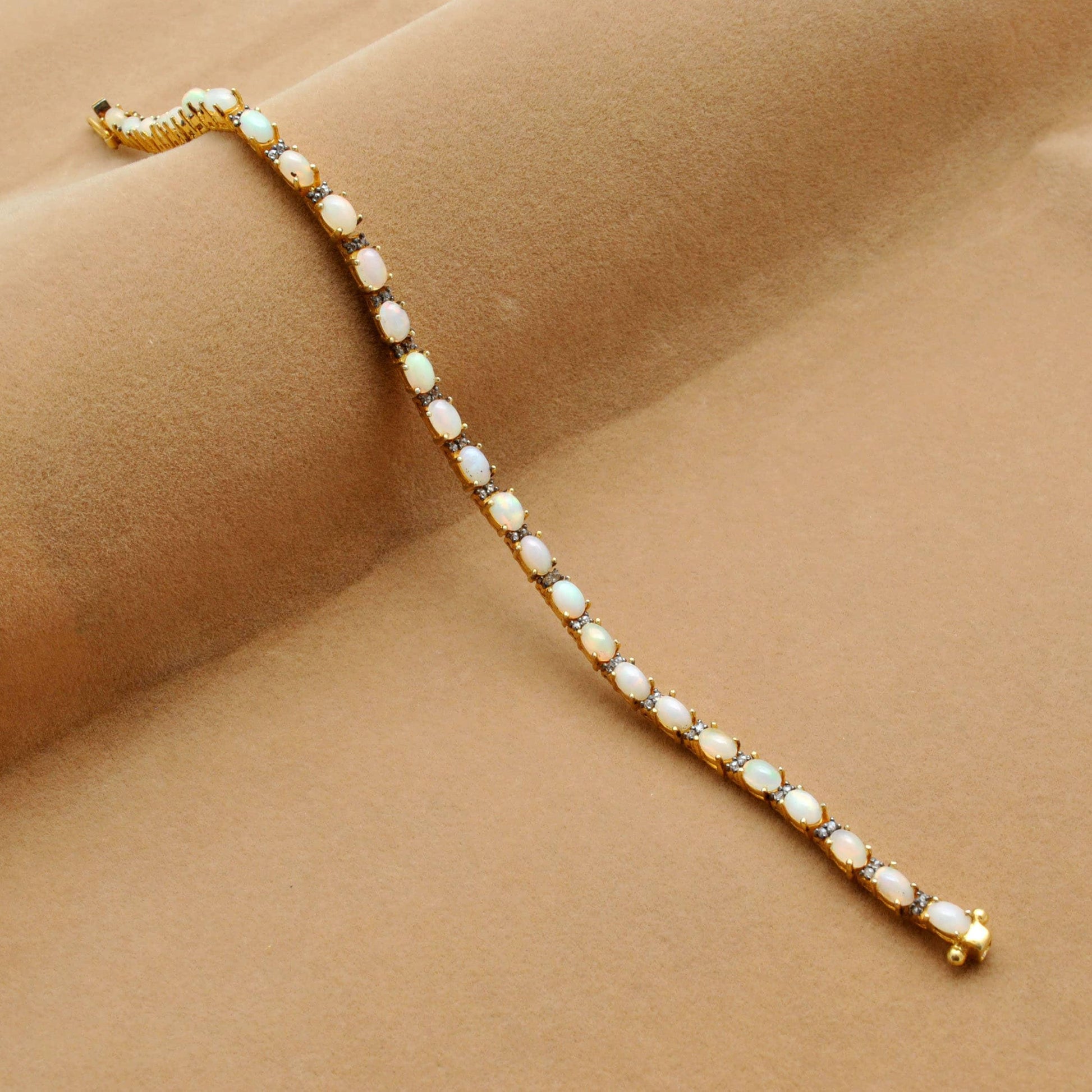 Natural Opal Fire Bracelet October Birthstone Kanish