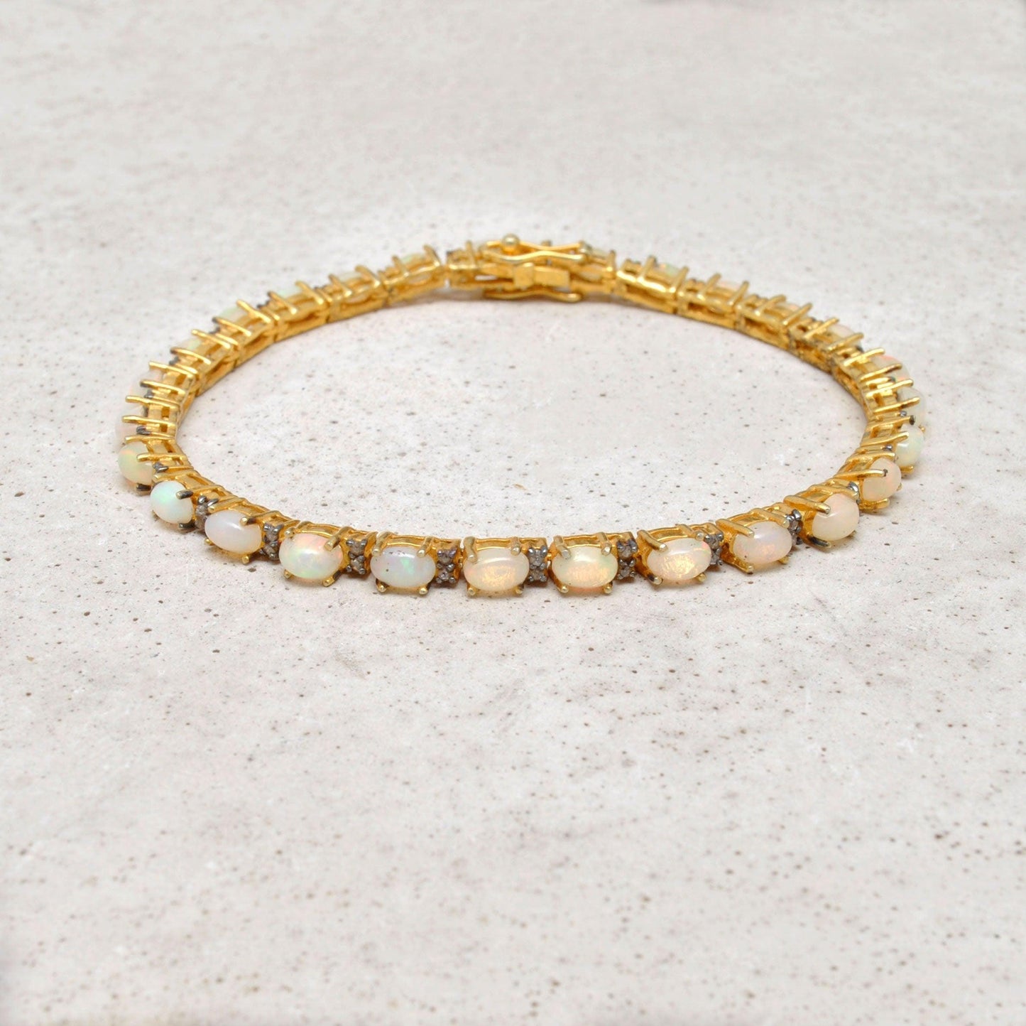 Natural Opal Fire Bracelet October Birthstone Kanish