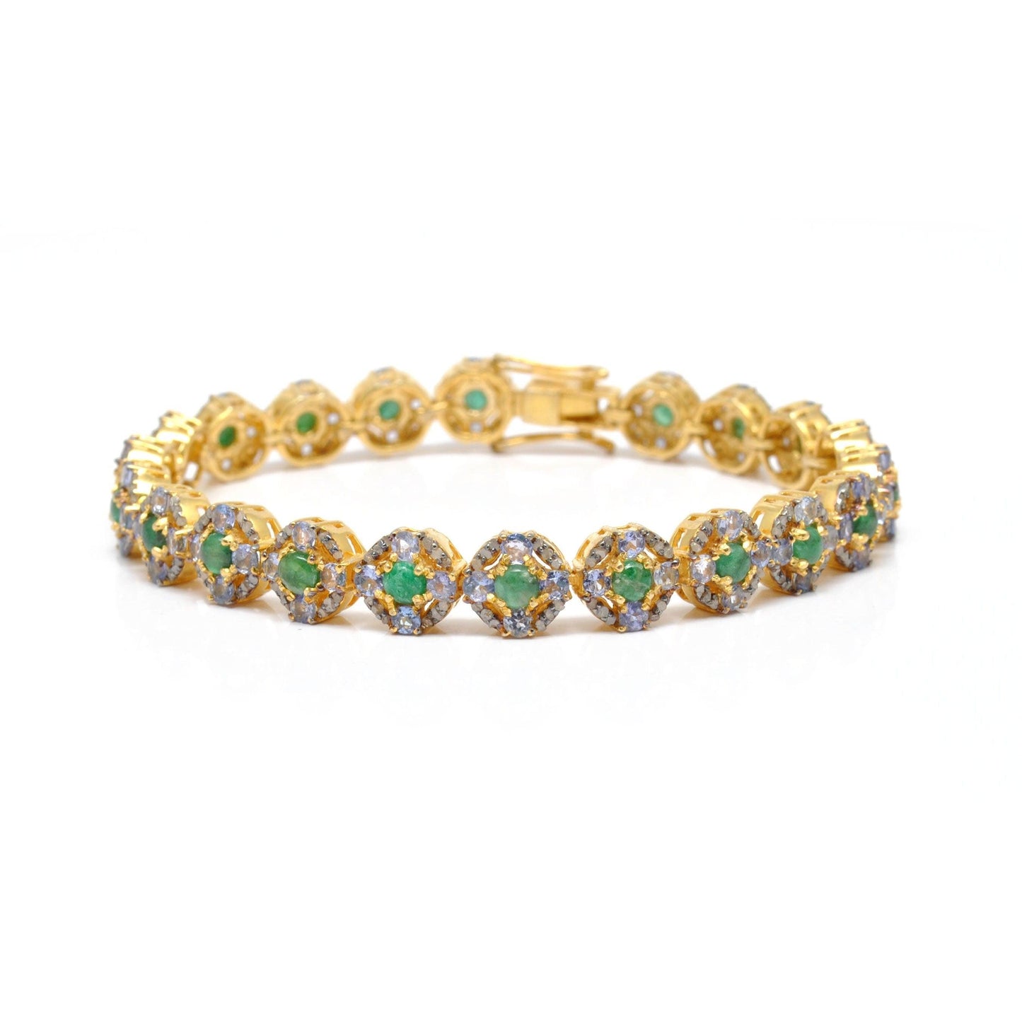 Victorian Emerald Diamond Bracelet Jewelry - Kanish