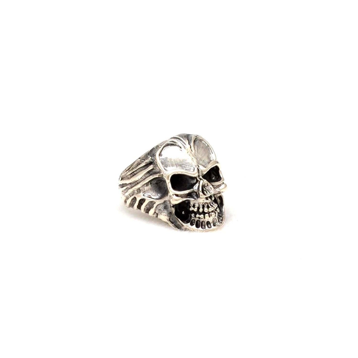 Silver Skull Ring Size 9 Kanish