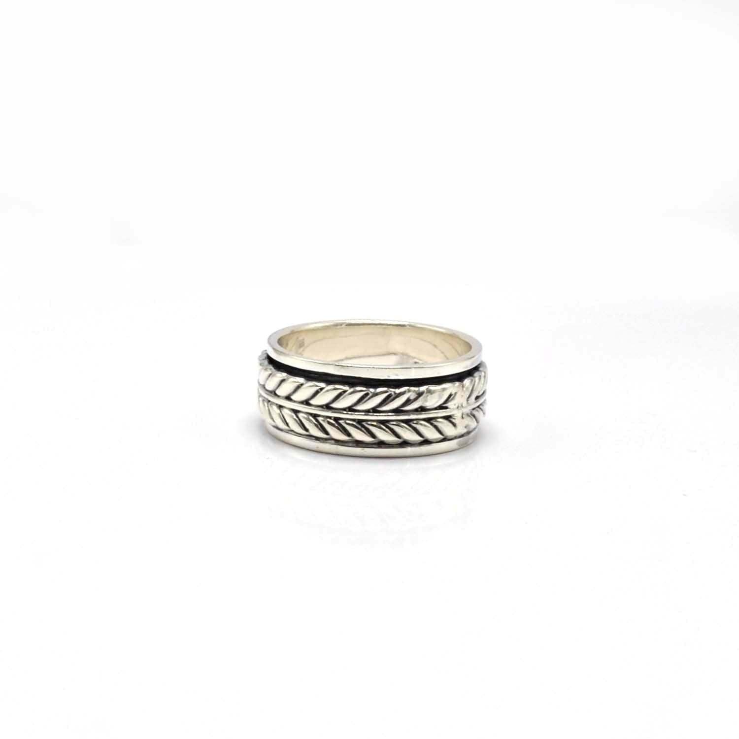 Silver Braided Band Ring Size 10 Kanish