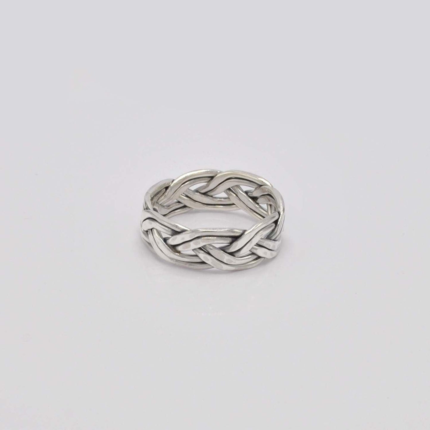 Silver Woven Ring Size 12 Kanish