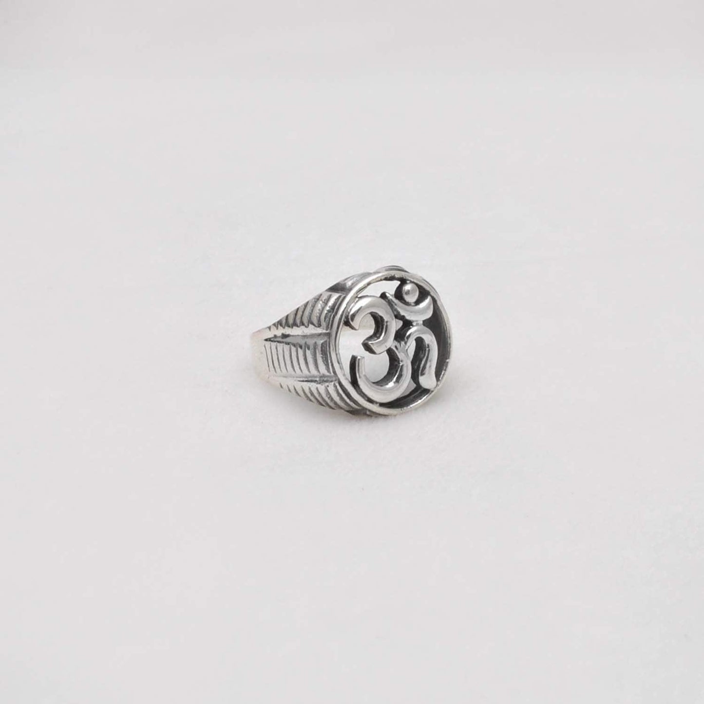 Silver Om Ring Size 10 Spiritual Jewelry Kanish