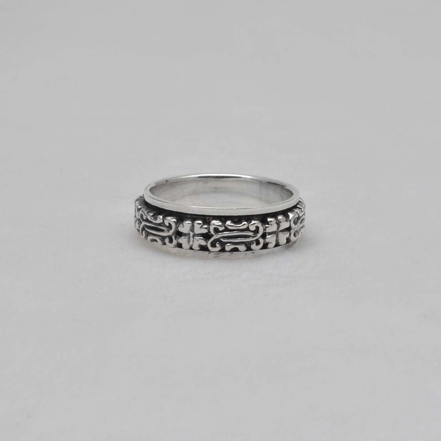 Spinner ring Sterling Silver Size 14 Kanish