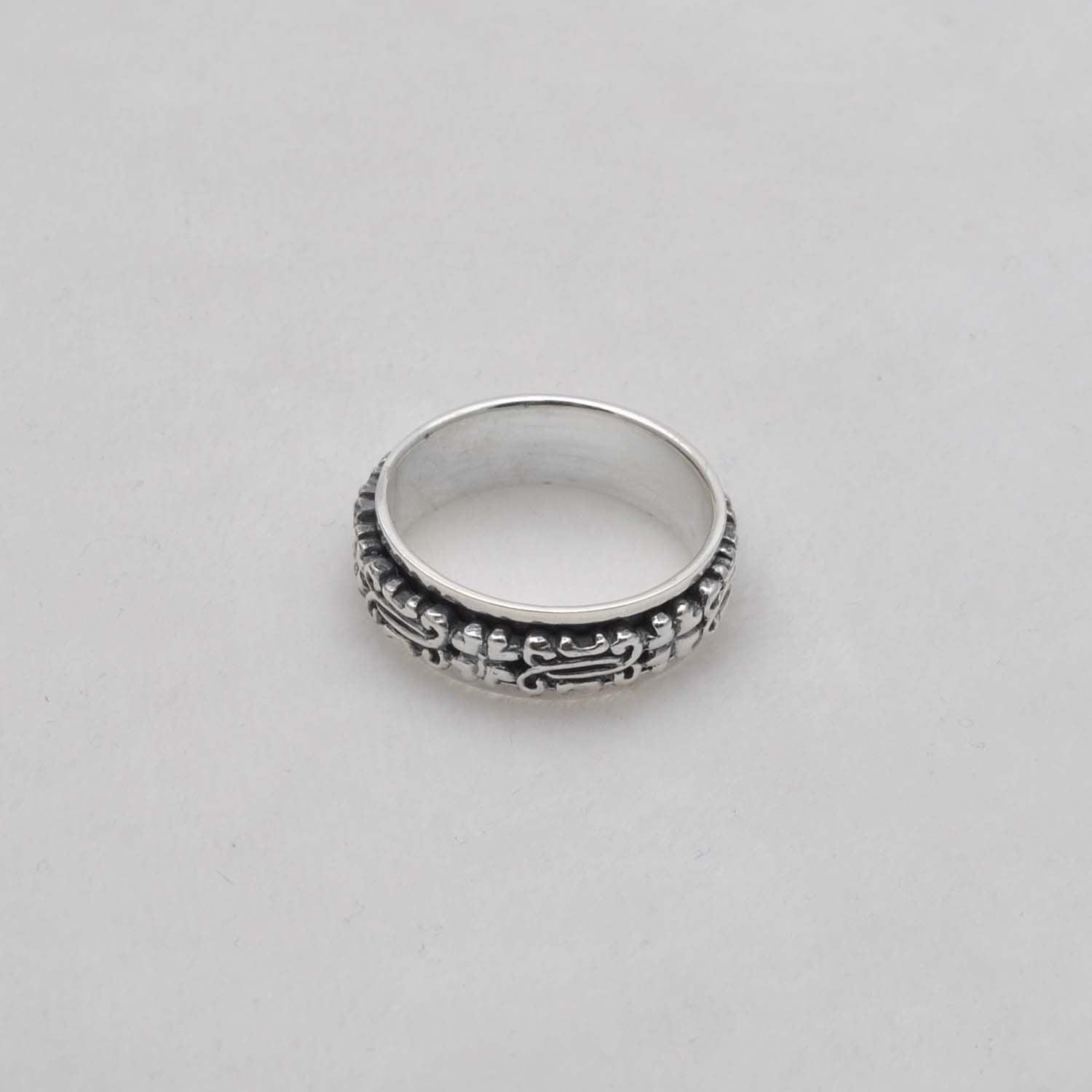 Spinner ring Sterling Silver Size 14 Kanish